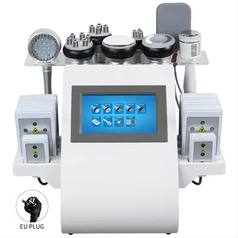 9 in 1 Tool 40K Cavitation Ultrasonic Body Slimming Machine Multi-Polar Frequency Rejuvenation Skin Lift Tighten