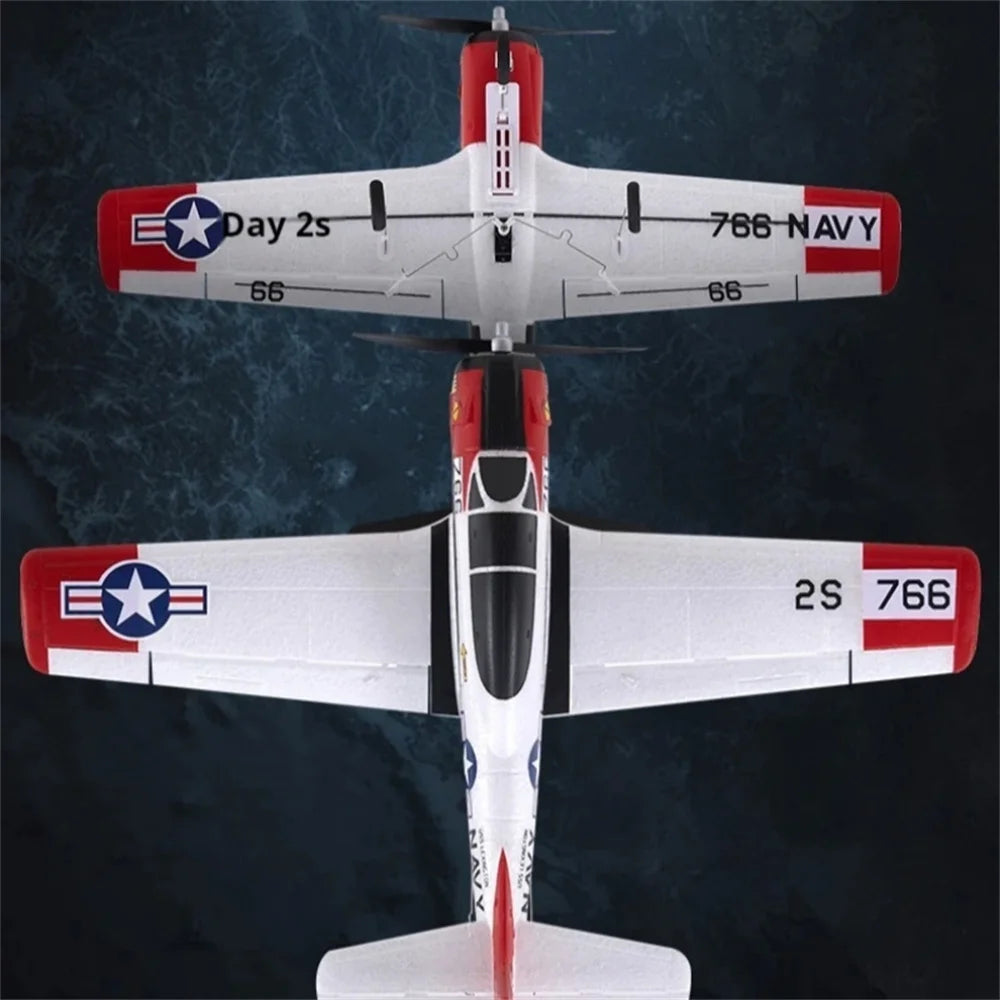 FMS T-28 410mm Wingspan 2.4GHz 4CH Built-in Gyro EPP RC Airplane Fixed Wing RTF for Beginners