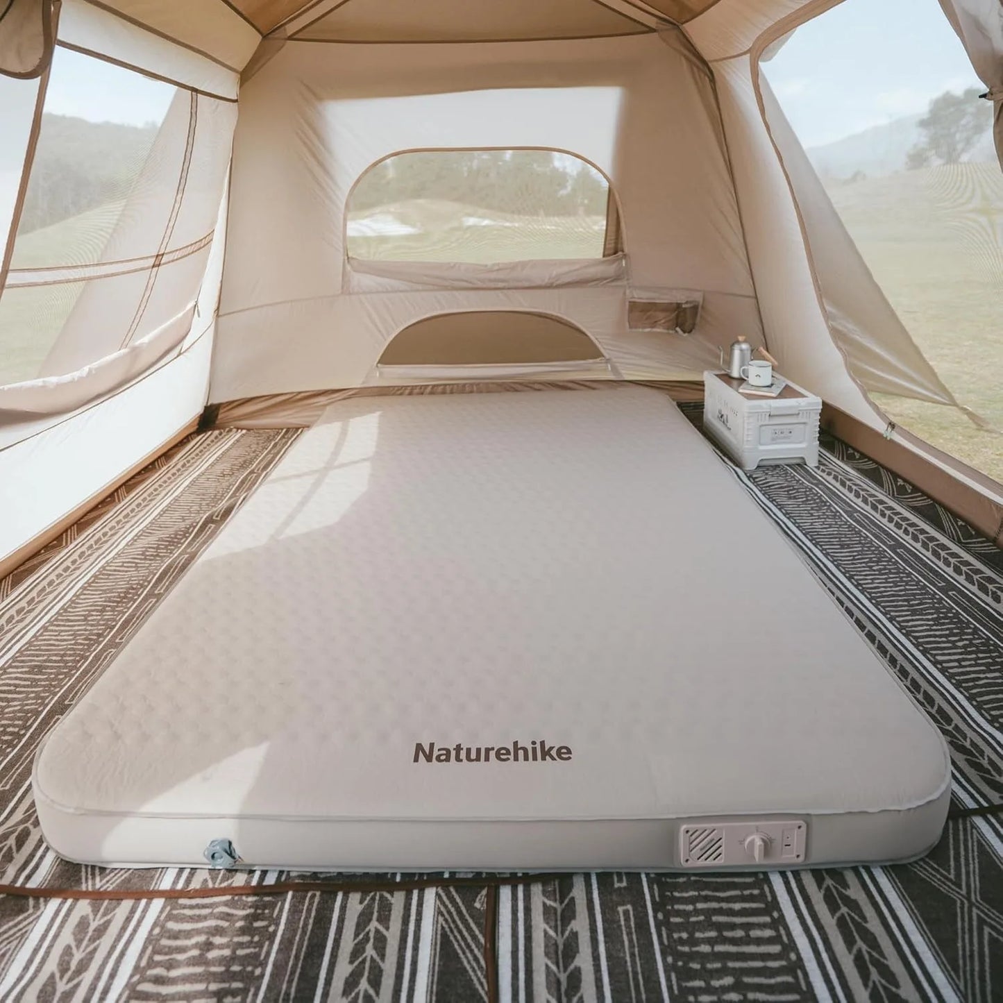 Naturehike C12 Inflatable Bed Ultralight Portable Self-inflating Mat 2 Person Outdoor Travel Self Inflating Sleeping Pad Air Mat