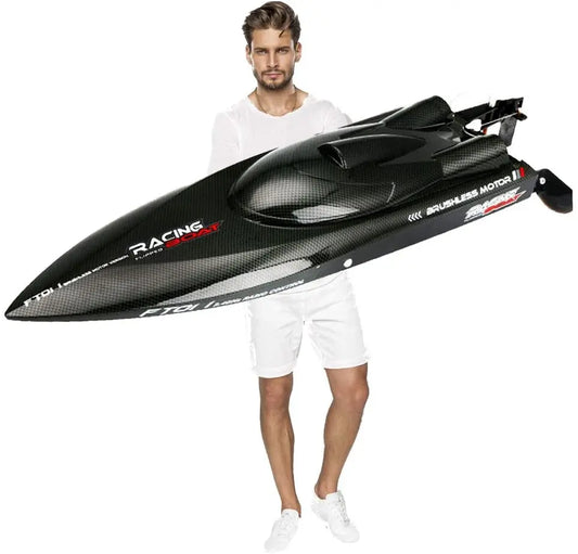 Feilun FT011 FT012 Large RC Speed Boat 2.4G 4WD  55KM/H Remote Control Brushless Watercraft for Hobby Adult 25.5Inches